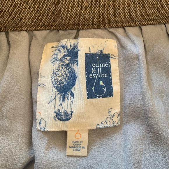 Anthropologie Edme & Esllyte Flurried Plumes Midi Skirt with wool blend trim - Picture 7 of 9